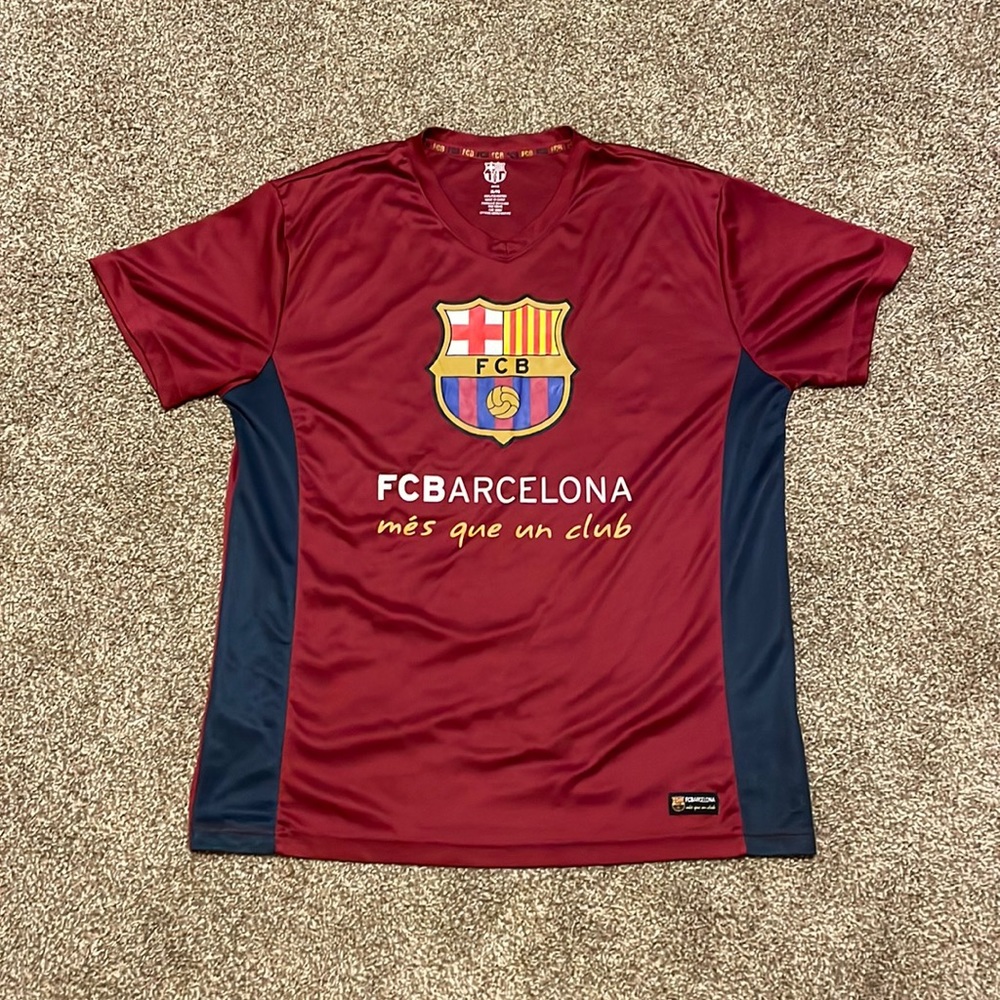 Official Barcelona futbol jersey.